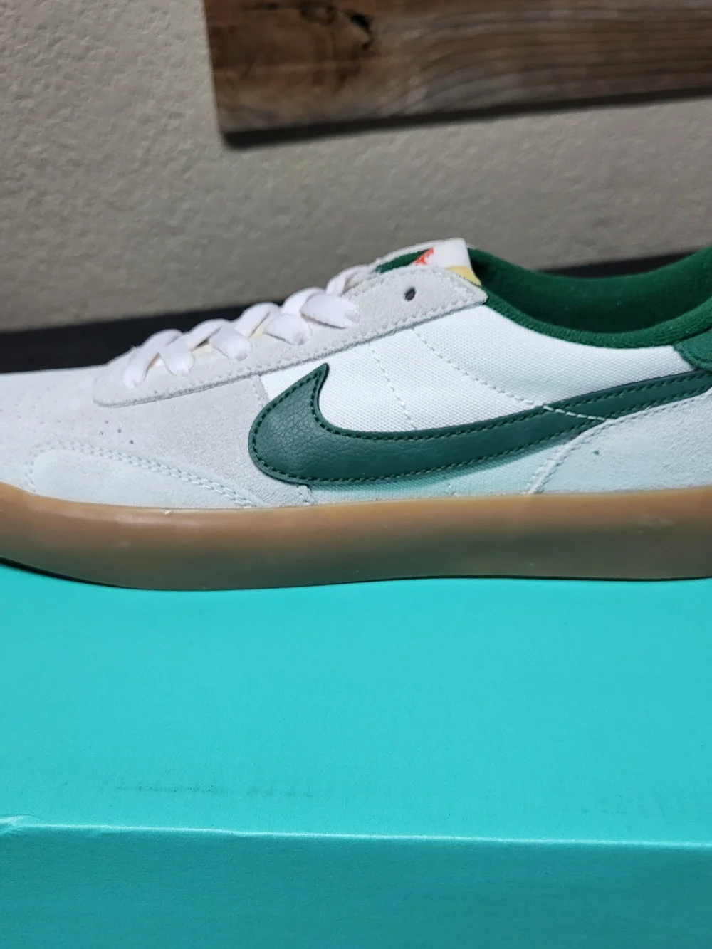 *NEW* Nike SB Heritage Vulc Shoes Gorge Green/White Size Men’s 8.5 Women's 10